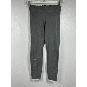 Under Armour Leggings Womens XS Gray HeatGear Compression Athletic Pants Workout